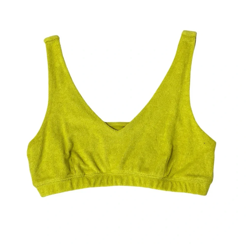 Offline by Aeria Women’s Lime Green Terry Bralette Size Large